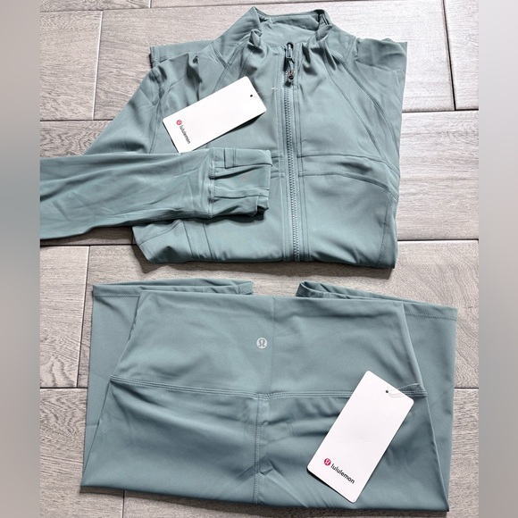 lululemon athletica Jackets & Blazers - Snatching Sage Green Lululemon Set (Size 10) – Body-Hugging & Flattering Fit